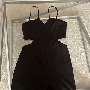 Cute Cutout Black Jumpsuit